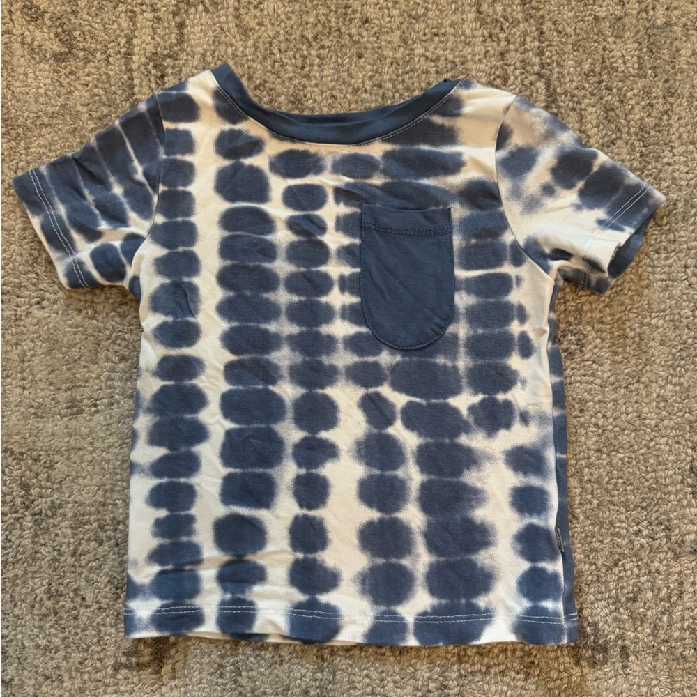 Kyte baby pocket tee in steel riptide